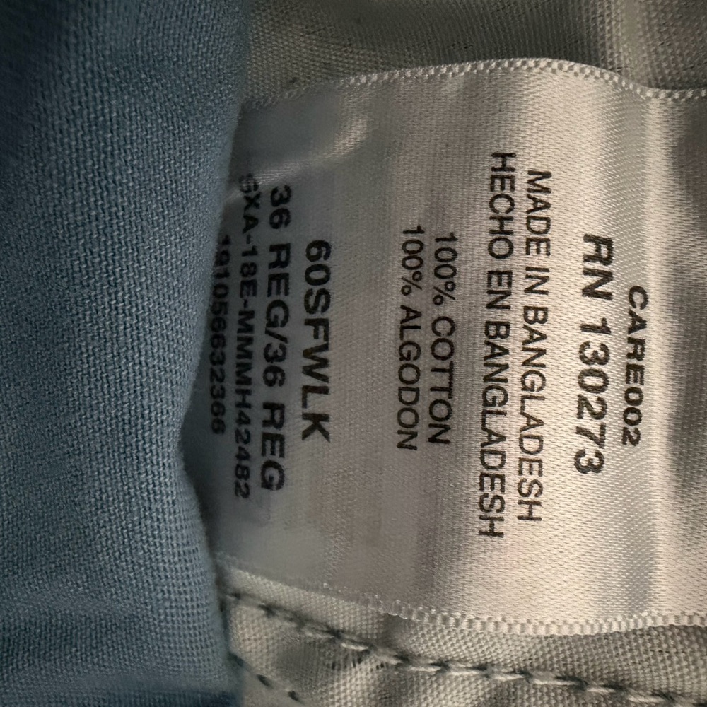Men's Wrangler Blue Cargo Shorts - Picture 4 of 4